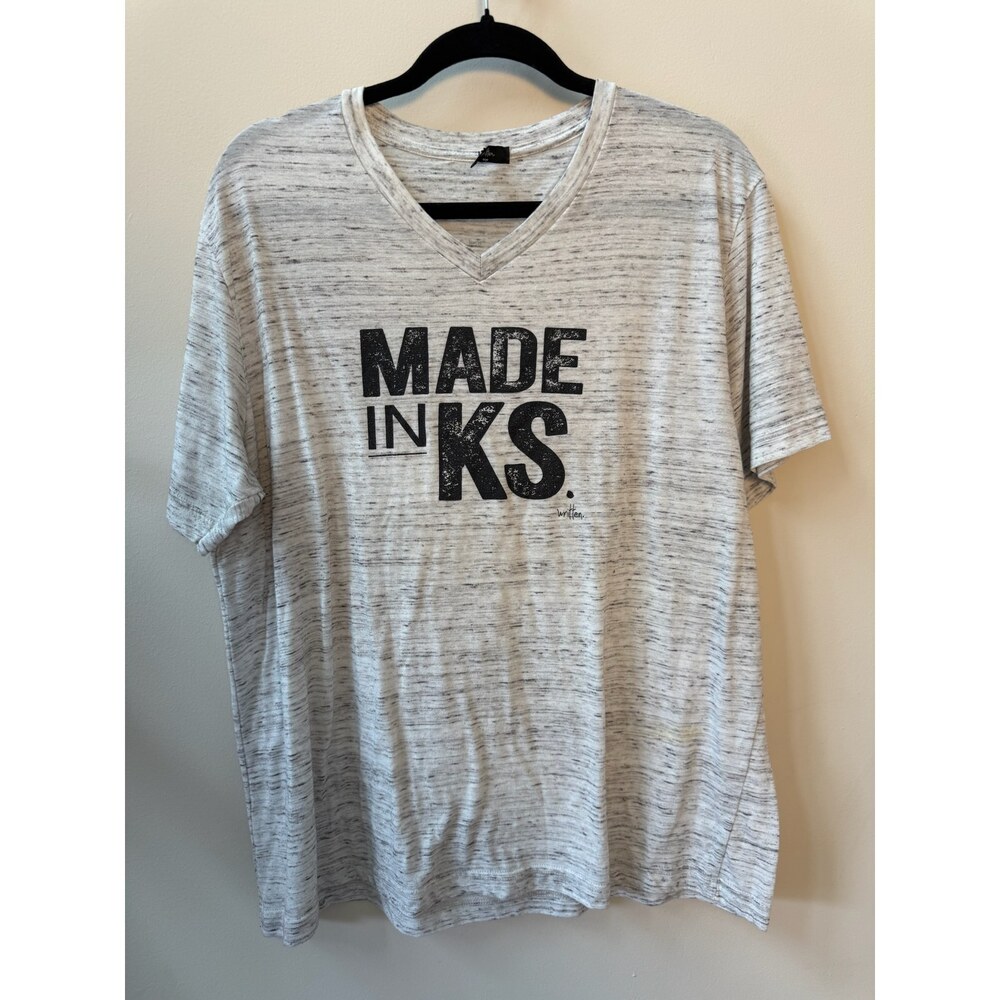 Made in KS Gray Graphic Tee